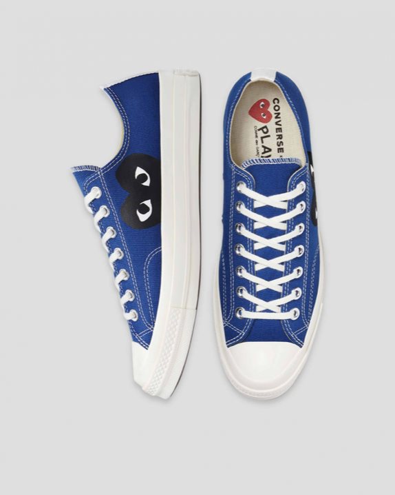 Unisex Converse X Comme des Gar?ons Chuck 70 Play Low Top Blue Quartz