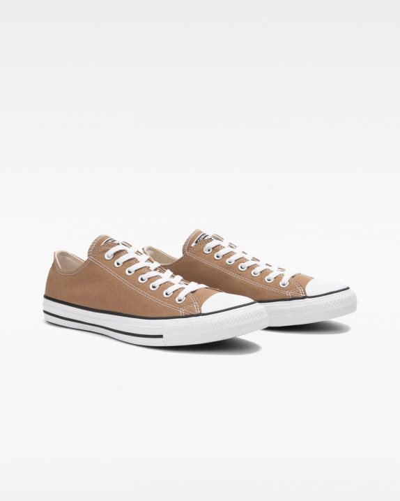 Unisex Converse Chuck Taylor All Star Seasonal Colour Low Top Sand Dune - Click Image to Close