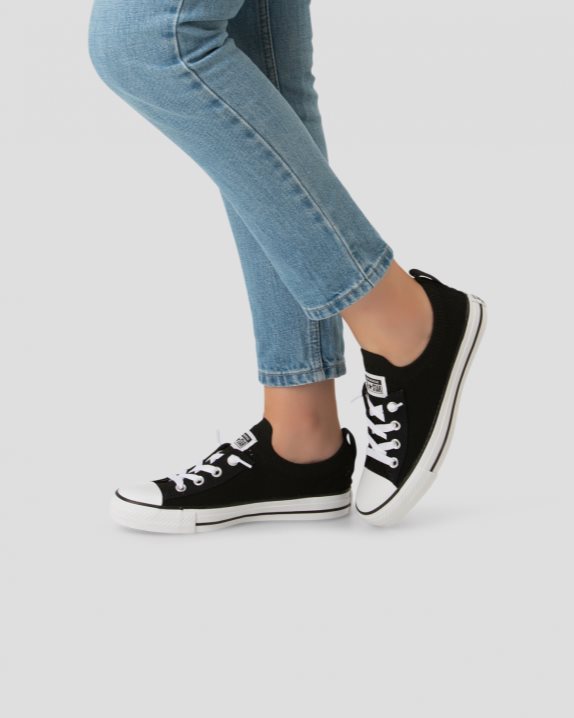 Womens Converse Chuck Taylor All Star Shoreline Knit Slip Low Top Black