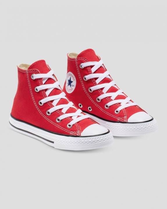 Chuck Taylor All Star Junior High Top Red - Click Image to Close