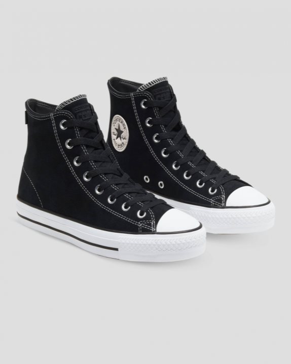 Chuck Taylor All Star Pro Suede High Top Black - Click Image to Close