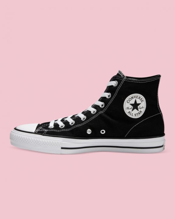 Unisex Converse Chuck Taylor All Star Pro Canvas High Top Black - Click Image to Close