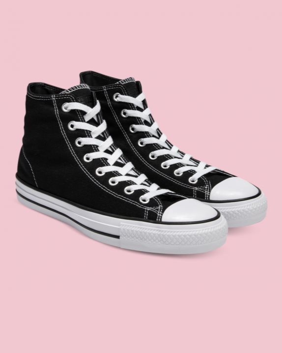 Unisex Converse Chuck Taylor All Star Pro Canvas High Top Black - Click Image to Close