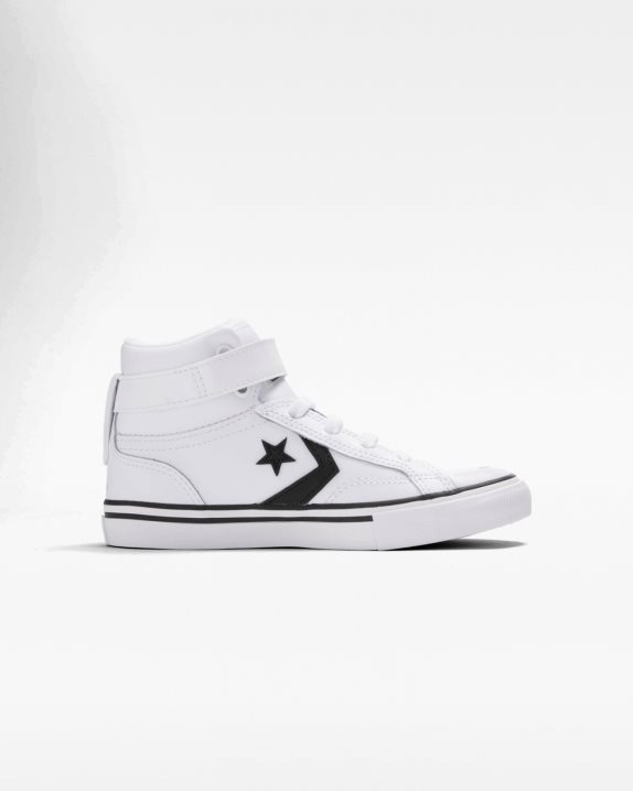 Pro Blaze Strap Junior Leather High Top White