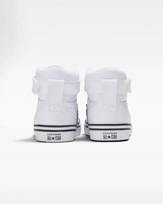 Pro Blaze Strap Junior Leather High Top White