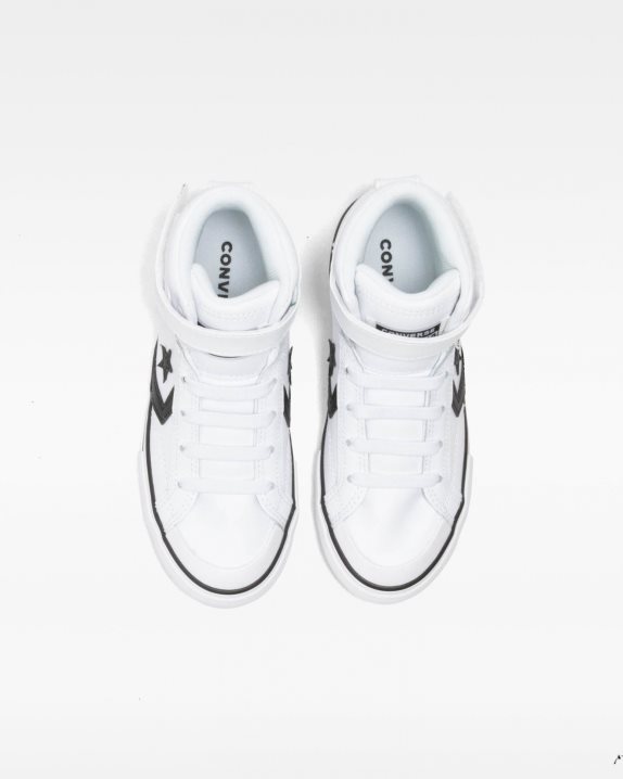 Pro Blaze Strap Junior Leather High Top White