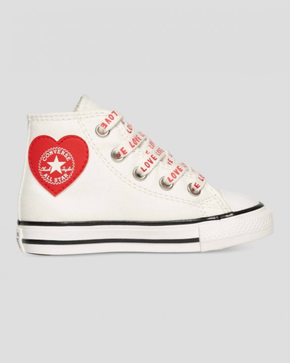 Chuck Taylor All Star Crafted With Love Toddler High Top Vintage White - Click Image to Close
