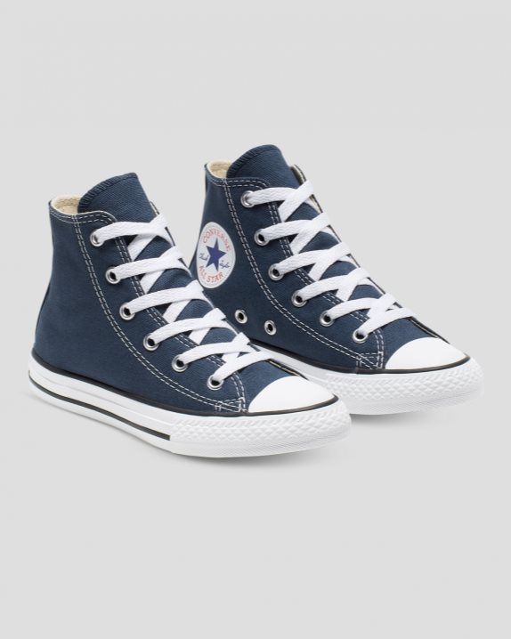 Chuck Taylor All Star Junior High Top Navy - Click Image to Close