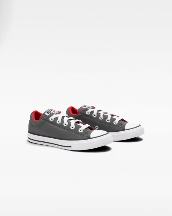 Chuck Taylor All Star Street Easy On Junior Low Top Iron Grey - Click Image to Close