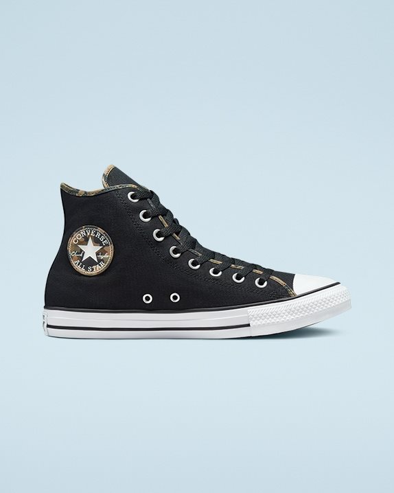 Unisex Converse Chuck Taylor All Star Desert Camo High Top Black - Click Image to Close