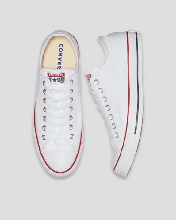 Unisex Converse Chuck Taylor All Star Classic Colour Low Top White - Click Image to Close