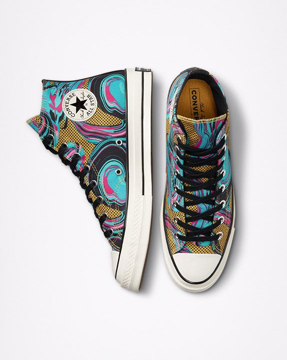 Unisex Converse Chuck 70 Throwback Craft High Top Marbled - Click Image to Close