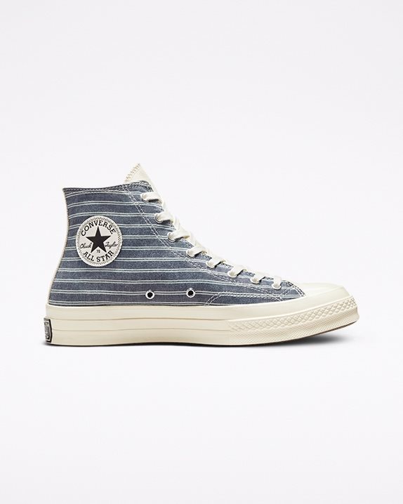 Unisex Converse Chuck 70 Beyond Retro Striped High Top Egret - Click Image to Close