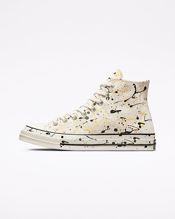 Unisex Converse Chuck 70 Paint Splatter High Top Egret