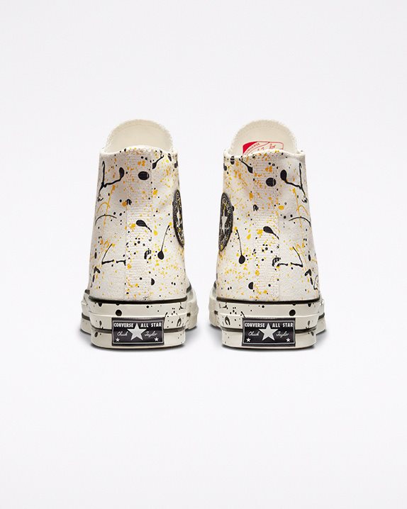 Unisex Converse Chuck 70 Paint Splatter High Top Egret