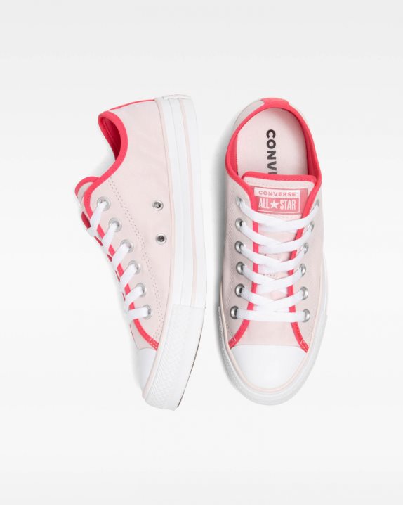 Womens Converse Chuck Taylor All Star Millennium Glam Low Top Barely Rose - Click Image to Close