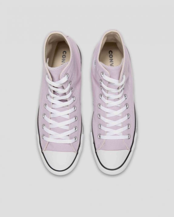 Unisex Converse Chuck Taylor All Star Seasonal Colour High Top Pale Amethyst - Click Image to Close