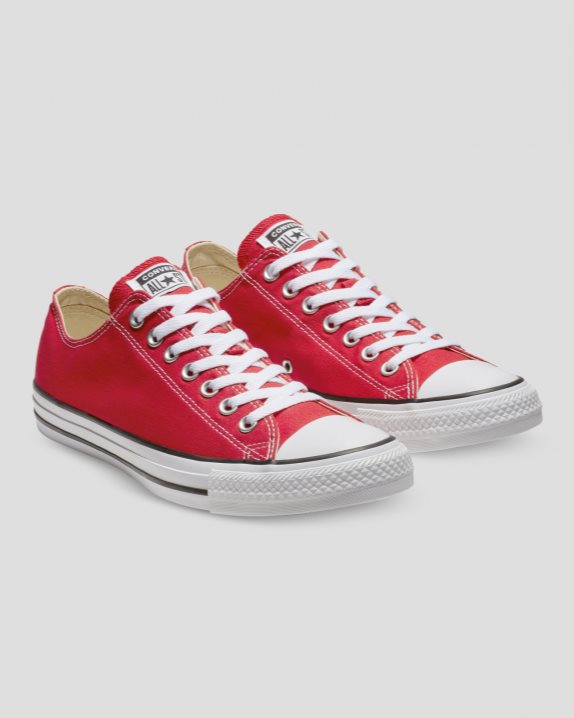 Unisex Converse Chuck Taylor All Star Classic Colour Low Top Red - Click Image to Close