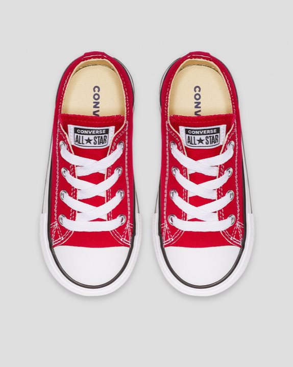 Unisex Converse Chuck Taylor All Star Classic Colour Low Top Red - Click Image to Close