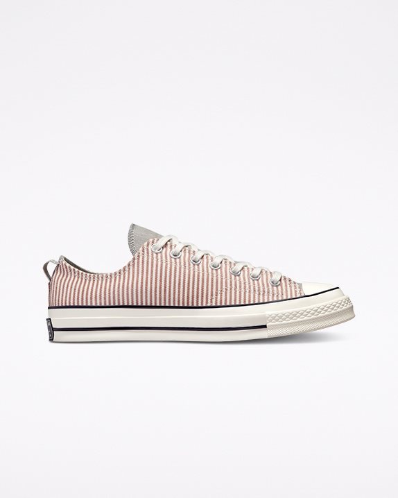 Unisex Converse Chuck 70 Hickory Stripe Low High Top Mineral Clay