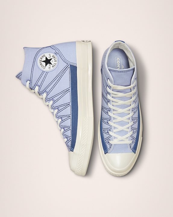 Unisex Converse Chuck 70 Hiking Stitched High Top Serene Sapphire - Click Image to Close