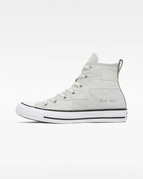 Unisex Converse Chuck Taylor All Star Desert Patchwork High Top Light Bone - Click Image to Close