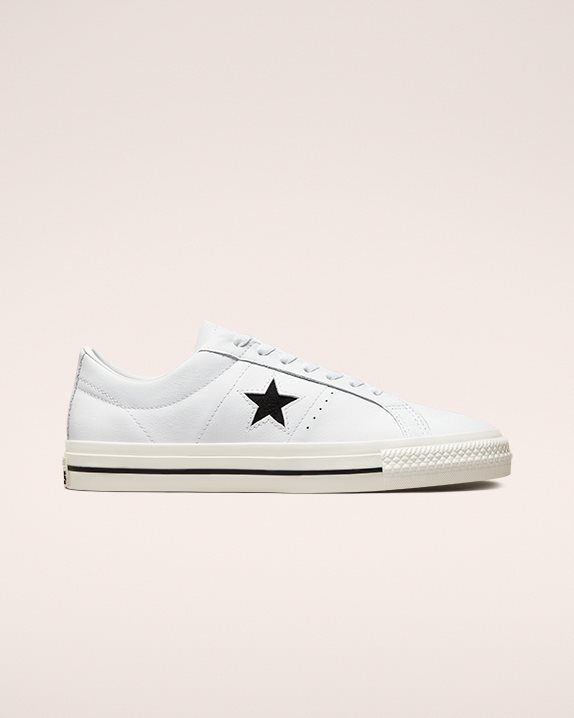 Unisex Converse One Star Pro Leather Low Top White