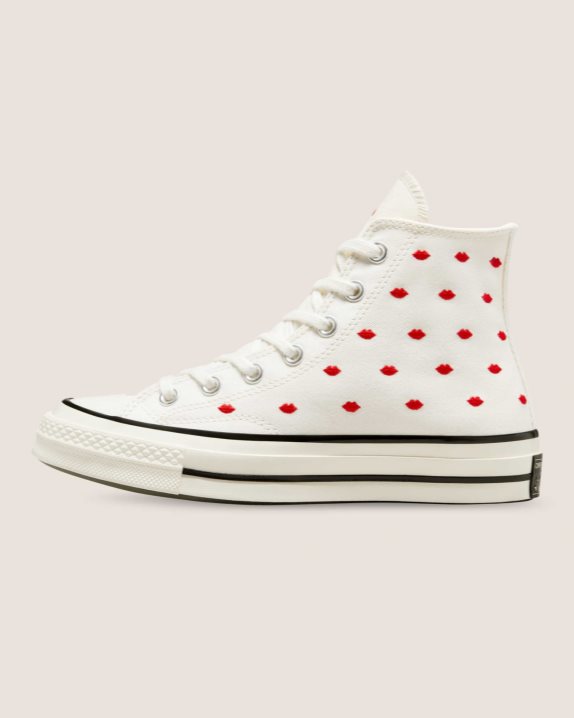 Unisex Converse Chuck 70 Crafted With Love High Top Vintage White - Click Image to Close